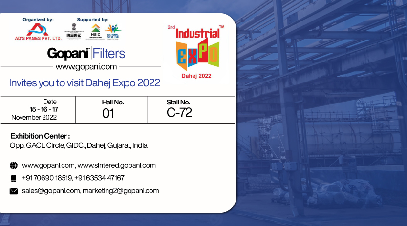 Gopani Invites you to Visit Dahej Industrial Expo 2022