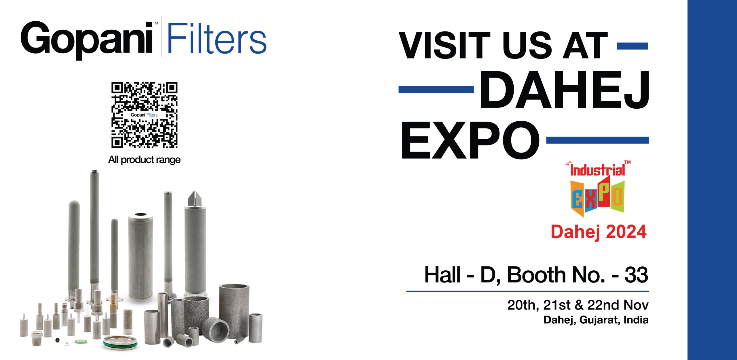 Visit Gopani Filters at Dahej Expo 2024 at Gujarat India